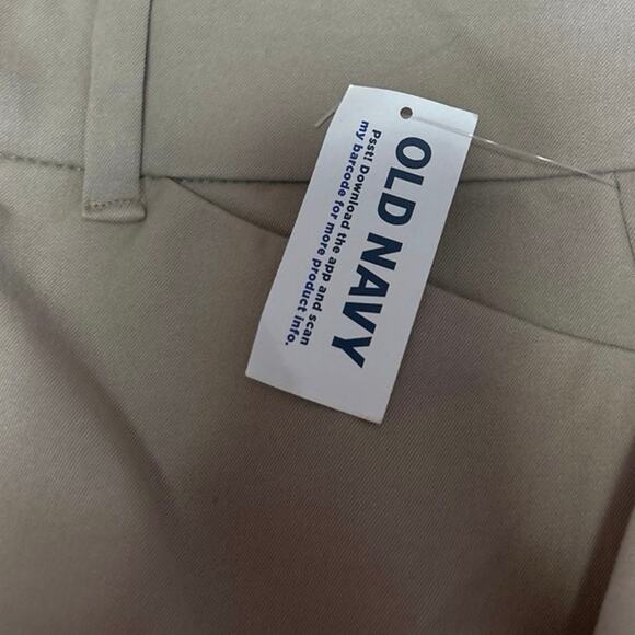 NEW Old Navy Pixie Flare Beige Khaki High Rise Bootcut Chino Trousers Pants Sz 8 - Picture 6 of 6